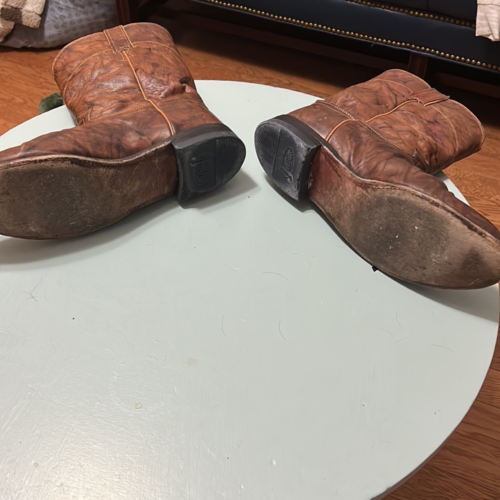 Justin Cow Hide Roper Toe Boots - Picture 4 of 4